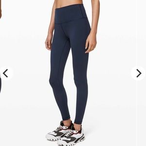 Lululemon Wunder Under High-Rise Tight 28" *Full-On Luon - True Navy - Size 6